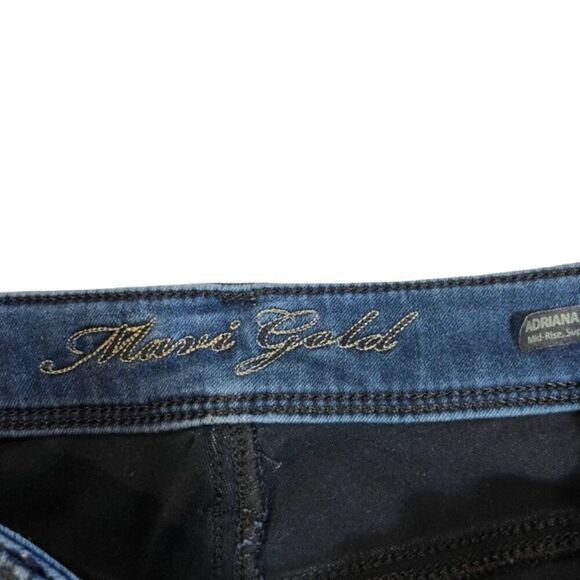 Mari Gold Women's Adrianna Mid Rise Skinny Jeans Size 25 - Picture 6 of 12